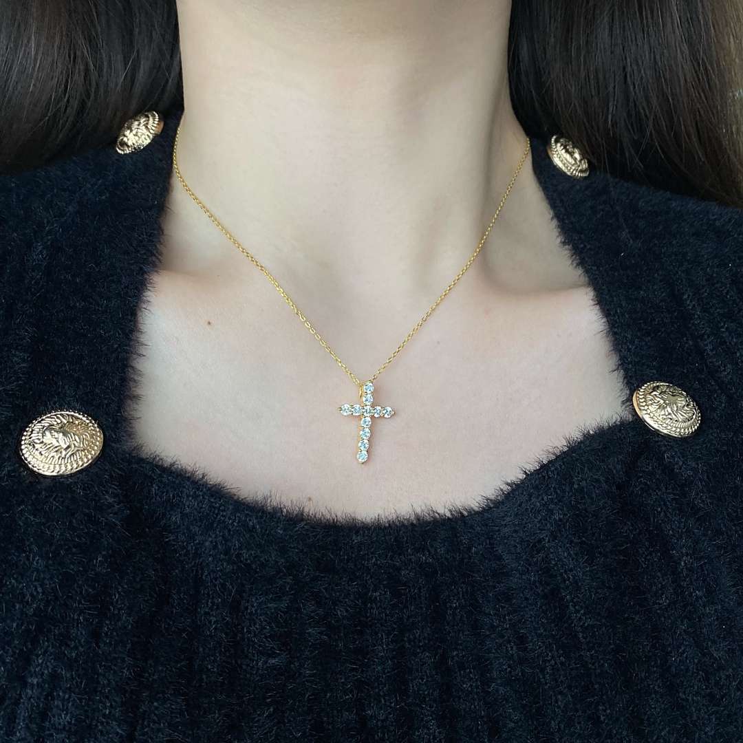 [Rose Jewels]Unique Cross Shape Necklace