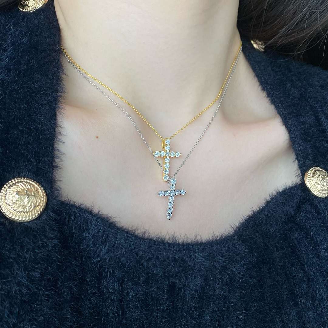 [Rose Jewels]Unique Cross Shape Necklace