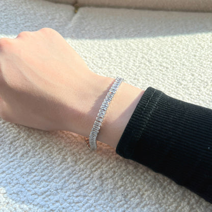 [Rose Jewels]Exquisite Emerald Cut Daily Bracelet