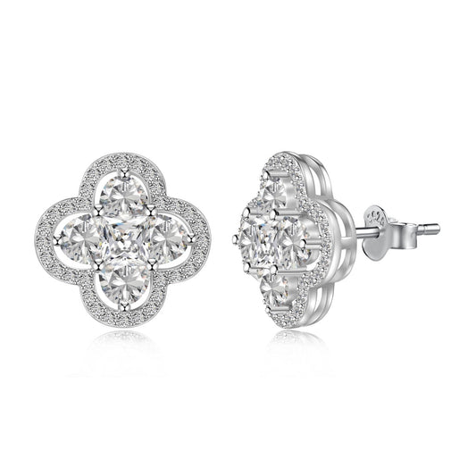 [Rose Jewels]Lucky Four-Leaf Clover Exquisite Earrings