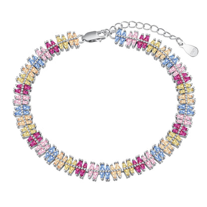 [Rose Jewels]Sparkling Exquisite Multi Cut Party Bracelet