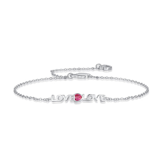 [Rose Jewels]Romantic Heart Shape Lover Bracelet