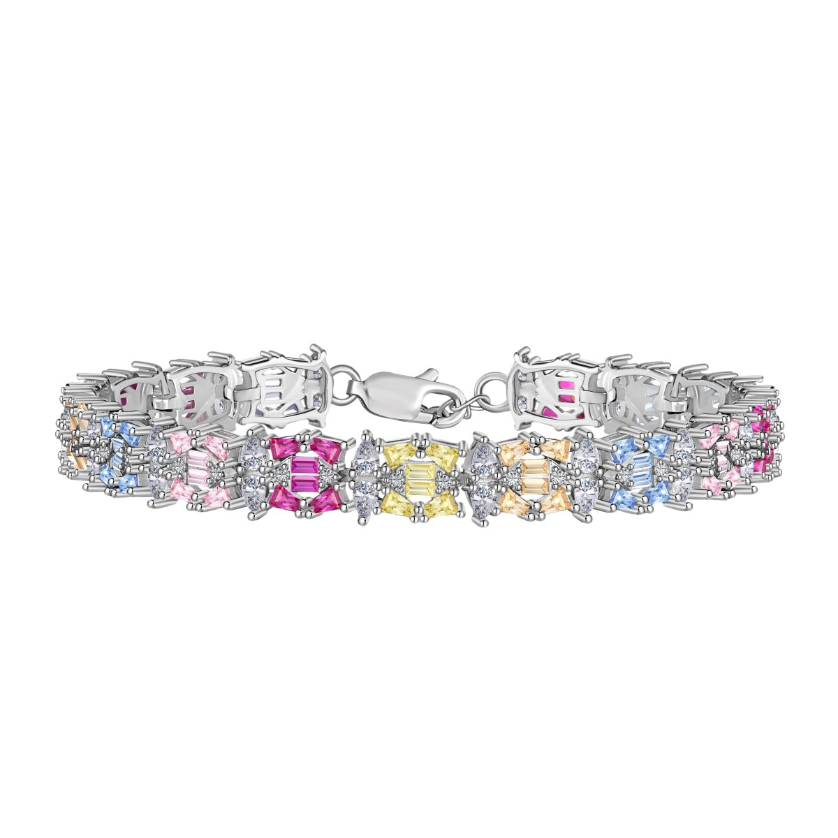 [Rose Jewels]Delicate Colorful Multi Cut Party Bracelet