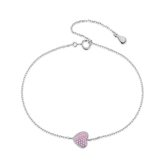 [Rose Jewels]Heart-Shaped Gentle and Versatile Bracelet