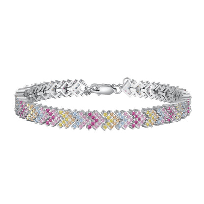 [Rose Jewels]Ornate Sparkling Round Cut Party Bracelet