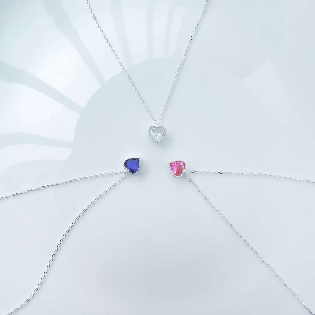 [Rose Jewels]Ornate Heart Shape Necklace