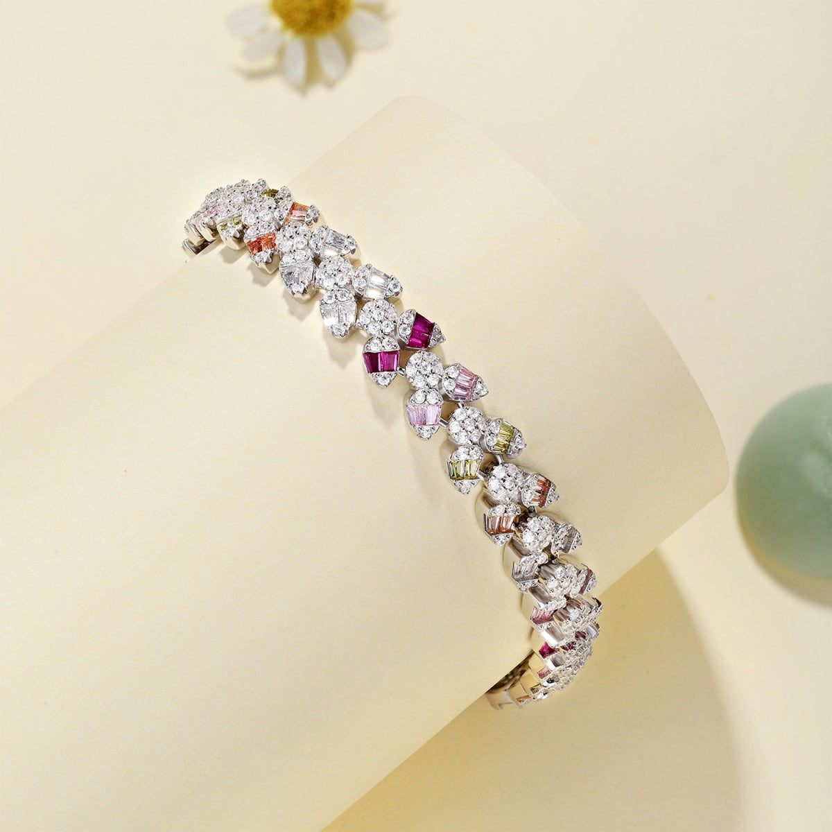 [Rose Jewels]Dainty Exquisite Flower Shape Daily Bracelet