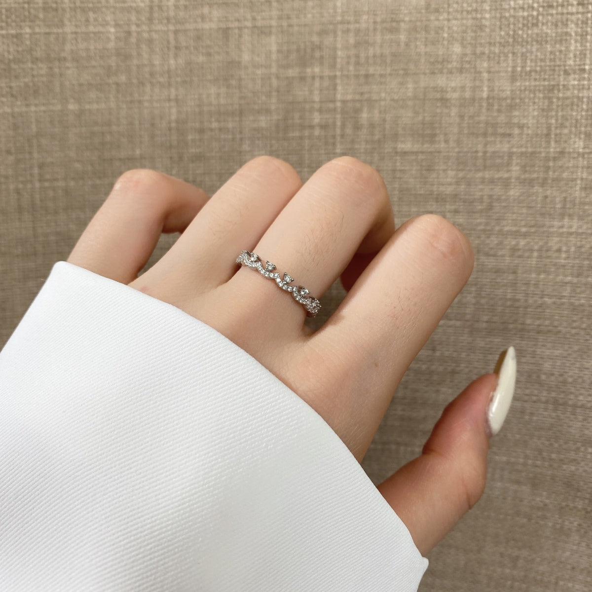 [Rose Jewels]Elegant Resplendent Round Shape Party Ring