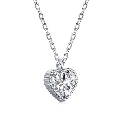 [Rose Jewels]Ornate Heart Shape Necklace