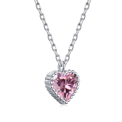 [Rose Jewels]Ornate Heart Shape Necklace