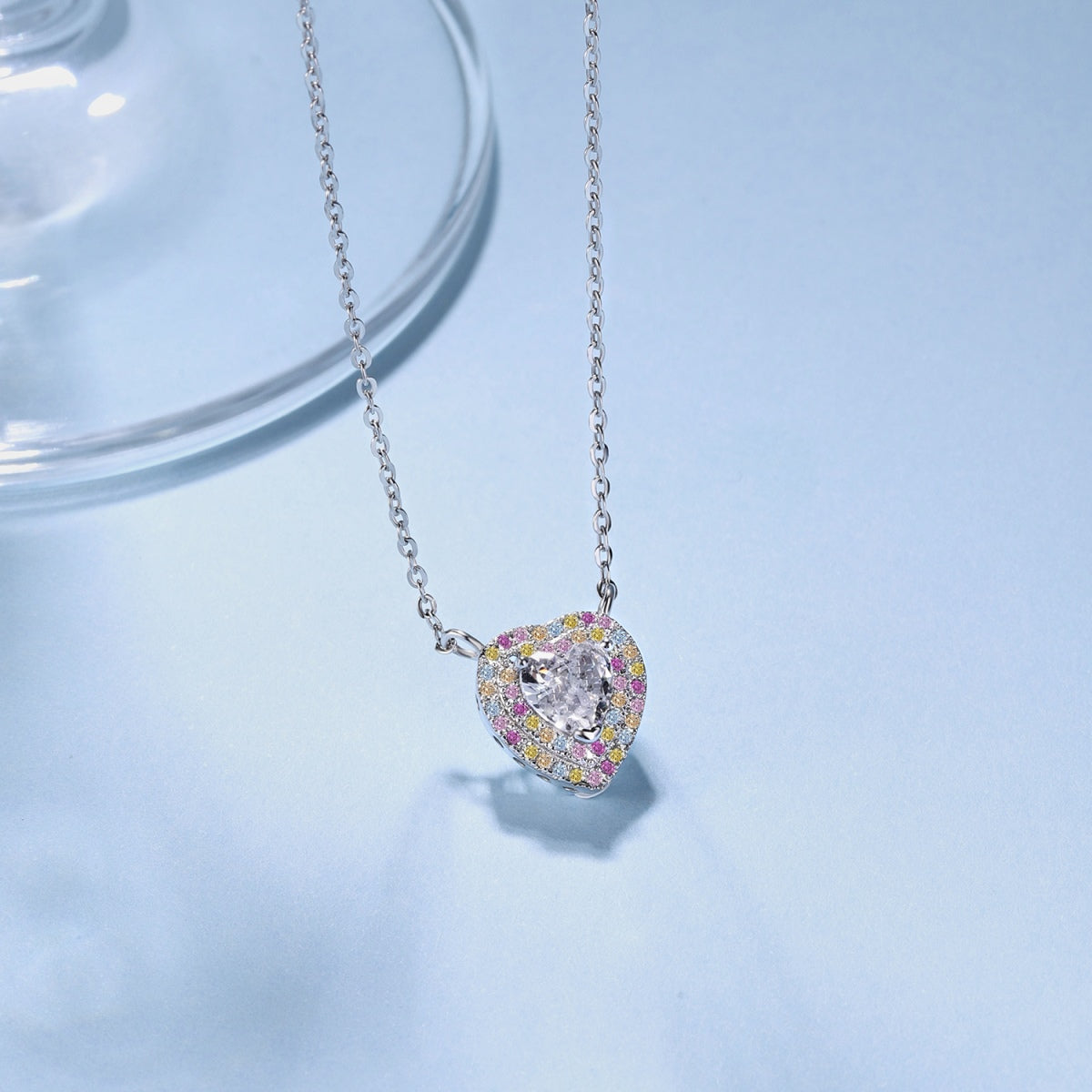 [Rose Jewels]Exquisite Heart Shape Necklace