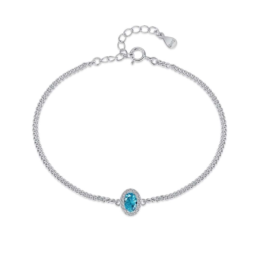 [Rose Jewels]Exquisite Oval Shape Bracelet