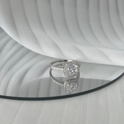 [Rose Jewels]Dazzling Resplendent Round Cut Wedding Ring