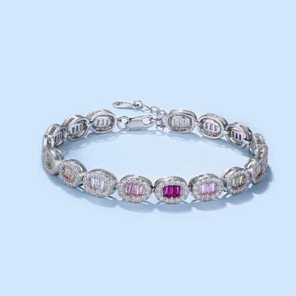 [Rose Jewels]Exquisite Ornate Emerald Cut Daily Bracelet