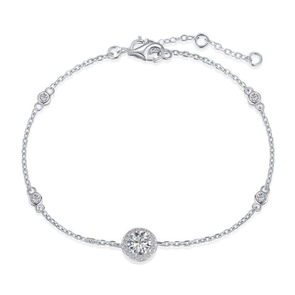 [Rose Jewels]Dazzling Round Cut Shape Bracelet