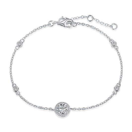 [Rose Jewels]Dazzling Round Cut Shape Bracelet