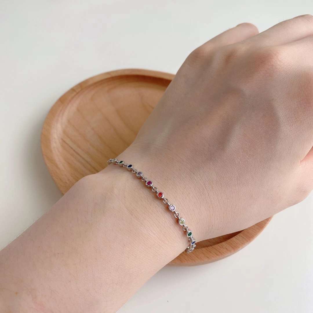 [Rose Jewels]Colorful Bead Array Bracelet