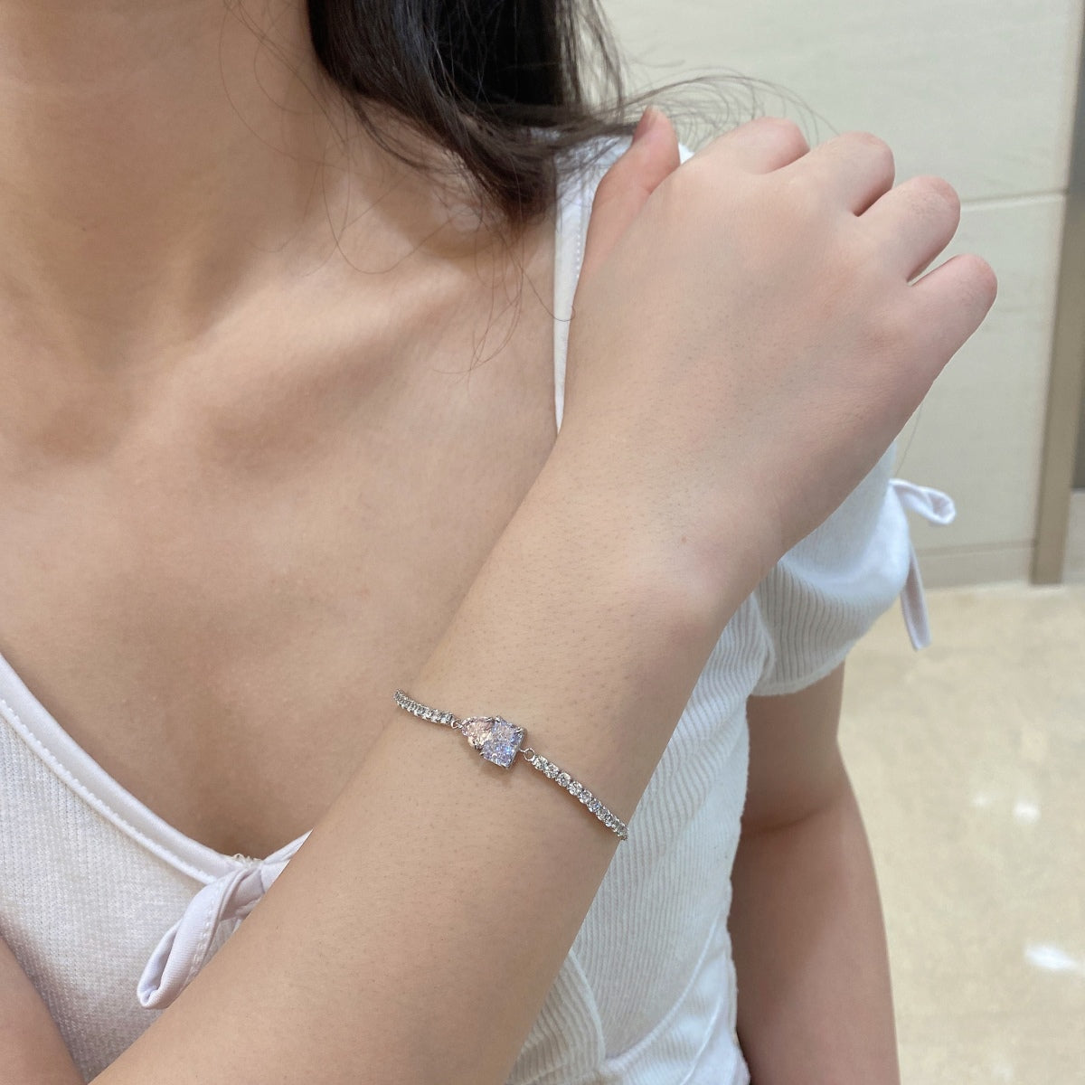 [Rose Jewels]Dazzling Unique Multi Shape Lover Bracelet