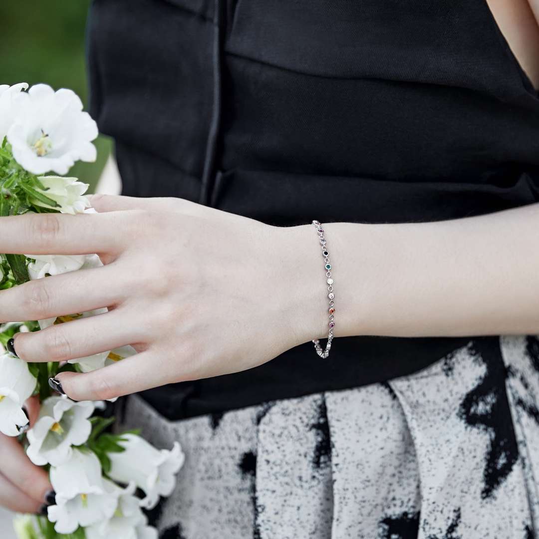 [Rose Jewels]Colorful Bead Array Bracelet