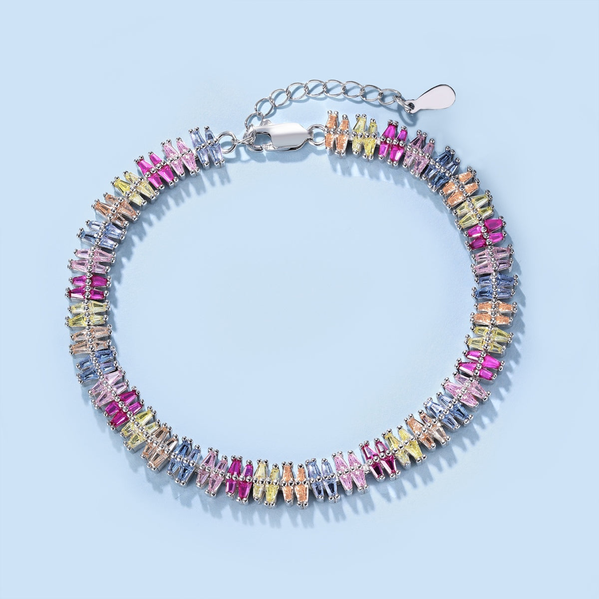 [Rose Jewels]Sparkling Exquisite Multi Cut Party Bracelet