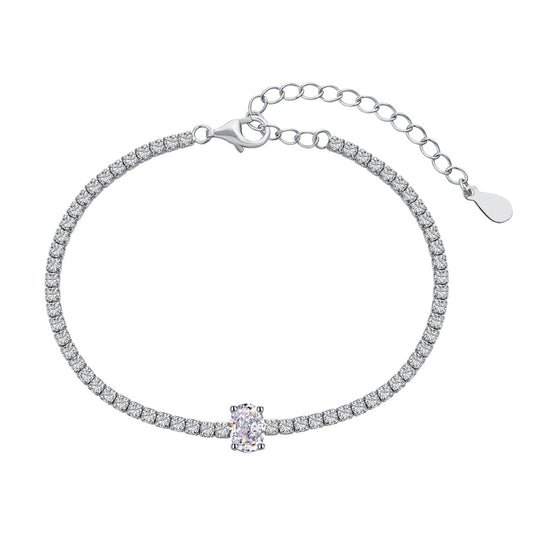 [Rose Jewels]0.75 Carat Exquisite Oval Cut Daily Bracelet