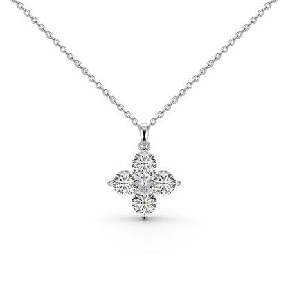 [Rose Jewels]Four-Leaf Clover And Eight-Pointed Star Necklace