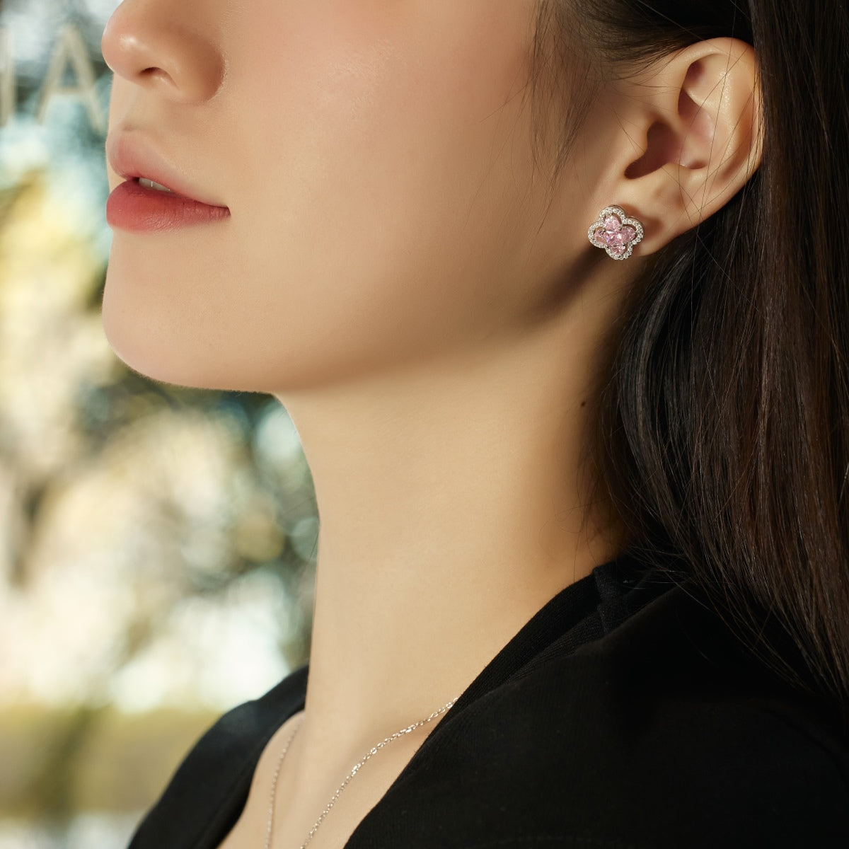 [Rose Jewels]Lucky Four-Leaf Clover Exquisite Earrings