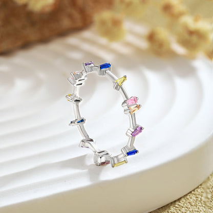 [Rose Jewels]Einzigartiger Trapezschliff-Tagesring