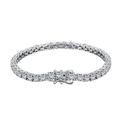 [Rose Jewels]Luxurious Ornate Round Cut Tennis Bracelet