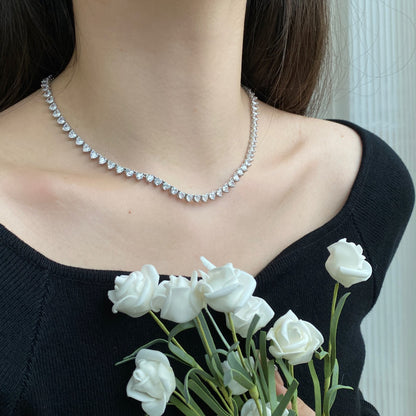 [Rose Jewels] Tenniskette mit verziertem Herzschliff