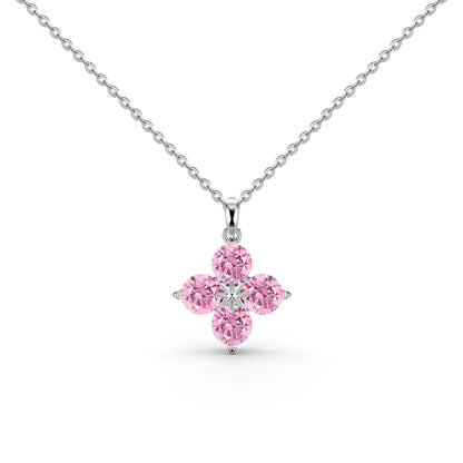 [Rose Jewels]Four-Leaf Clover And Eight-Pointed Star Necklace