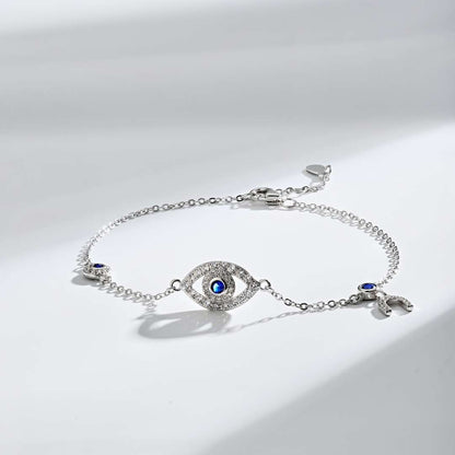 [Rose Jewels]Dainty Eye Shape Necklace