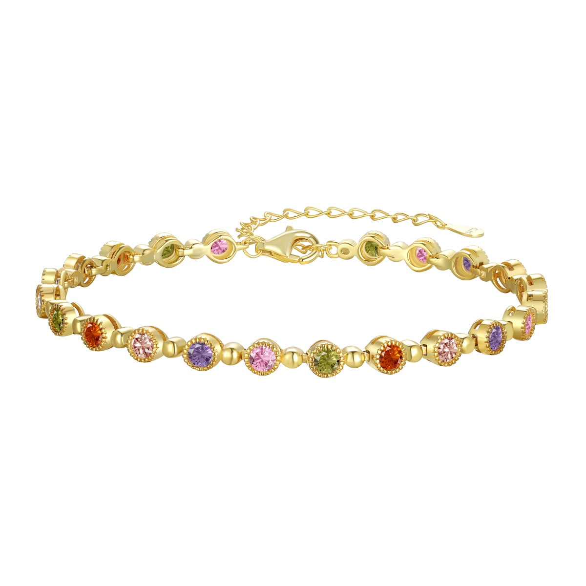 [Rose Jewels]Sparkling Exquisite Round Cut Party Bracelet