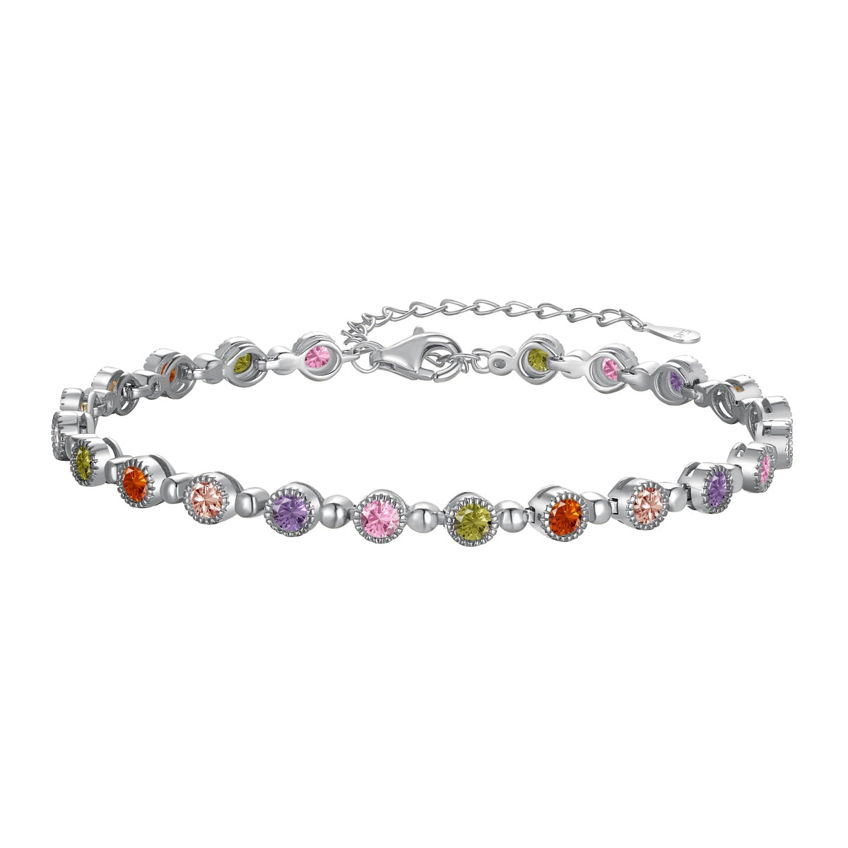 [Rose Jewels]Sparkling Exquisite Round Cut Party Bracelet