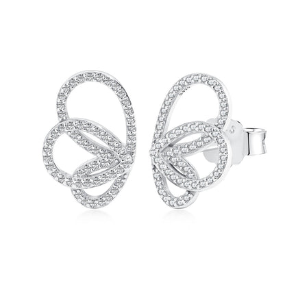 [Rose Jewels]Exquisite Butterfly Shape Earrings