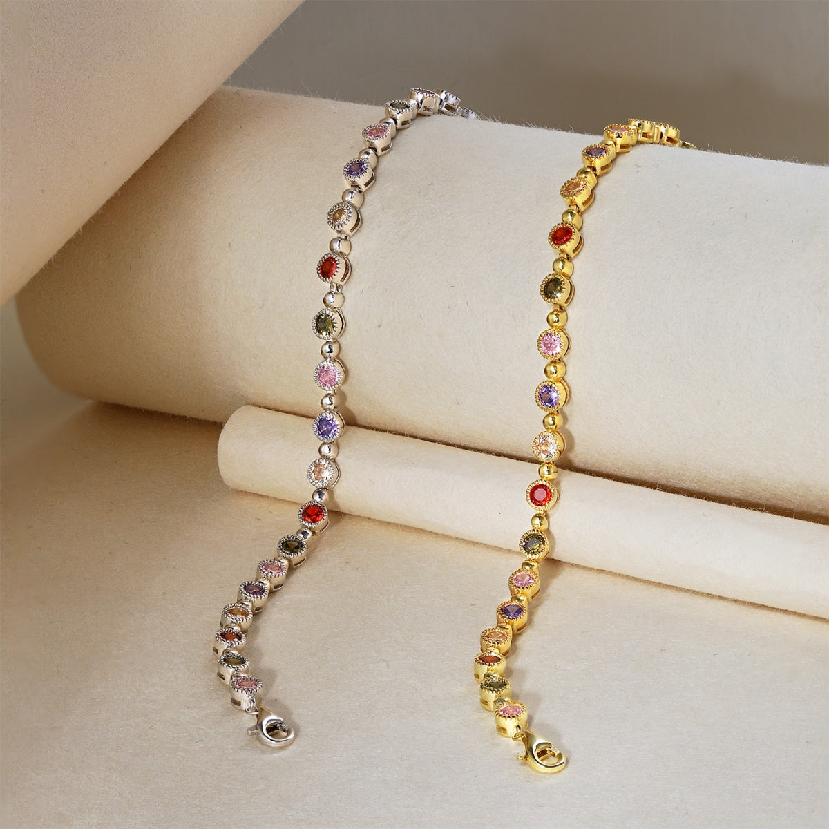 [Rose Jewels]Sparkling Exquisite Round Cut Party Bracelet