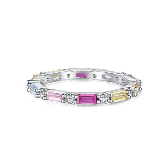 [Rose Jewels]Lively In Shades Elegant Radiant Cut Daily Ring