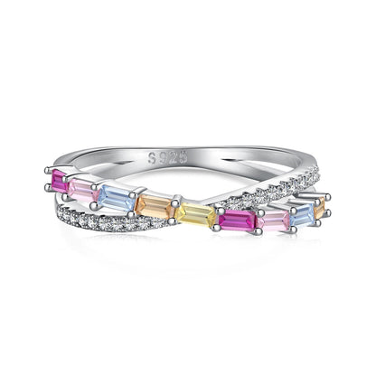 [Rose Jewels]Energetischer, eleganter Partyring im Radiant Cut