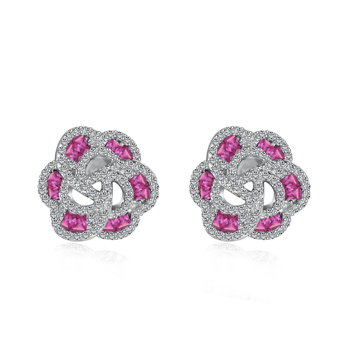 [Rose Jewels]Exquisite Flower Shape Daily Earrings