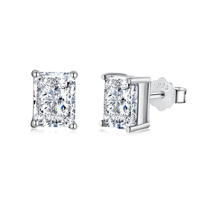 [Rose Jewels]Radiant Luxurious Princess Cut Daily Earrings