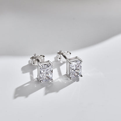 [Rose Jewels]Radiant Luxurious Princess Cut Daily Earrings