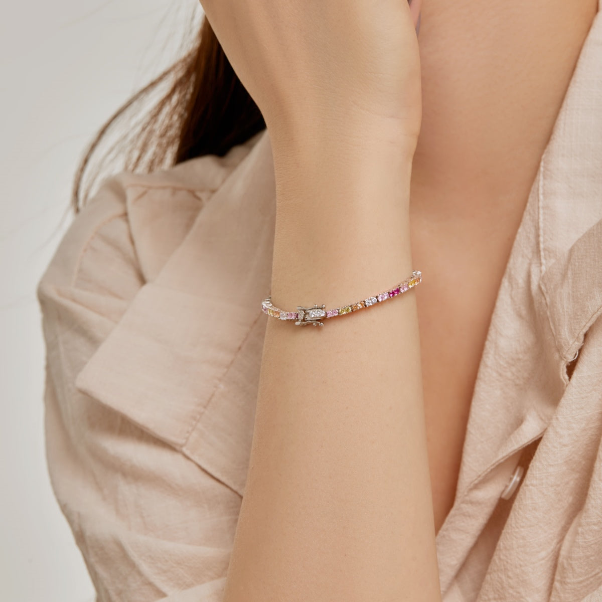 [Rose Jewels]Delicate Romantic Heart Shape Lover Bracelet