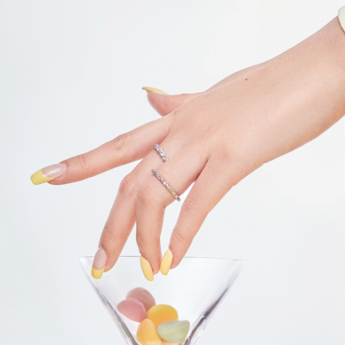 [Rose Jewels]Charming Colorful Round Cut Daily Ring