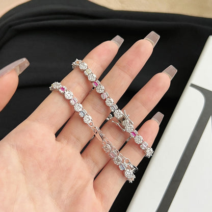 [Rose Jewels]Dazzling Radiant Multi Cut Daily Bracelet