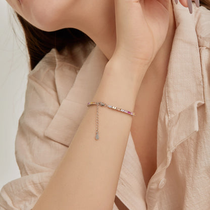 [Rose Jewels]Delicate Romantic Heart Shape Lover Bracelet