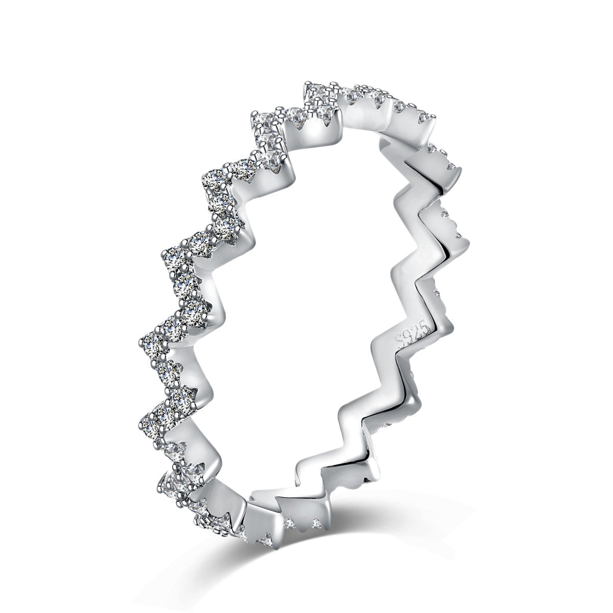 [Rose Jewels]Delicate Enchanting Wave Shape Daily Ring