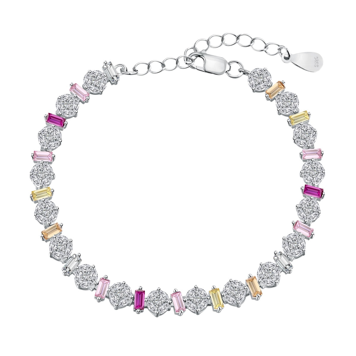 [Rose Jewels]Radiant Colorful Round Shape Daily Bracelet