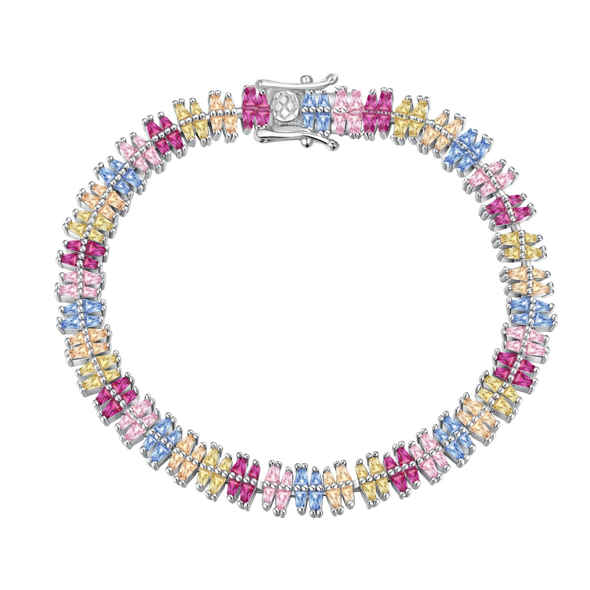 [Rose Jewels]Sparkling Exquisite Multi Cut Party Bracelet