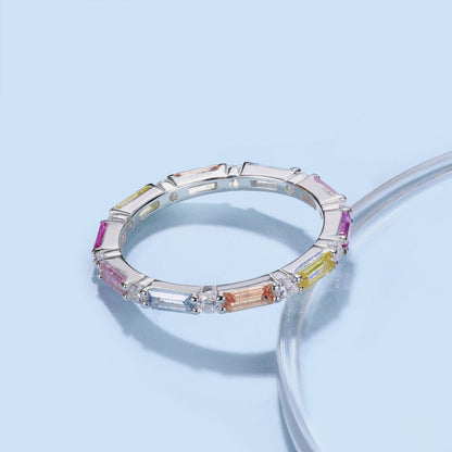 [Rose Jewels]Lively In Shades Elegant Radiant Cut Daily Ring