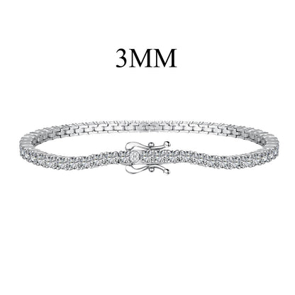 [Rose Jewels]Dainty Charming Round Cut Tennis Bracelet